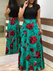 Vintage Floral Print Dress