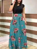 Vintage Floral Print Dress
