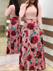 Vintage Floral Print Dress