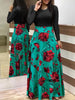 Vintage Floral Print Dress
