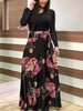 Vintage Floral Print Dress