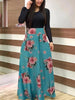 Vintage Floral Print Dress
