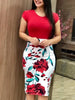 Vintage Floral Print Dress