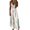 Sexy Long Dresses Large Swing Bohemian Sling Dress Printing Temperament Simple European Fashion Casual Women Streetwear