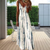 Sexy Long Dresses Large Swing Bohemian Sling Dress Printing Temperament Simple European Fashion Casual Women Streetwear