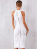 Seamyla Sexy Women White Tank Bandage Dress New Arrivals Midi Bodycon Casual Sleeveless Evening Runway Club Wear Party Dresses