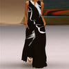 Human Face Printed Summer Dress