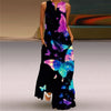 Human Face Printed Summer Dress