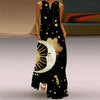 Human Face Printed Summer Dress