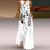 Human Face Printed Summer Dress
