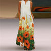 Human Face Printed Summer Dress
