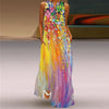 Human Face Printed Summer Dress
