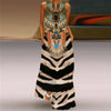 Human Face Printed Summer Dress