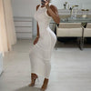 Ribbed Knitted Summer Wrap Dress